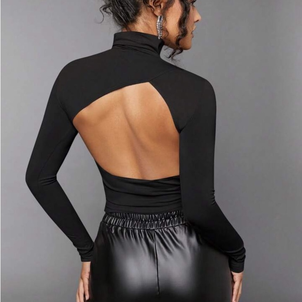 Back Cut Turtleneck
